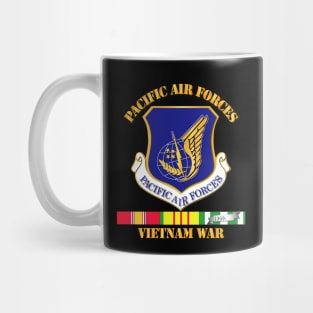 USAF -  SSI - Pacific Air Forces w VN SVC Ribbons Mug